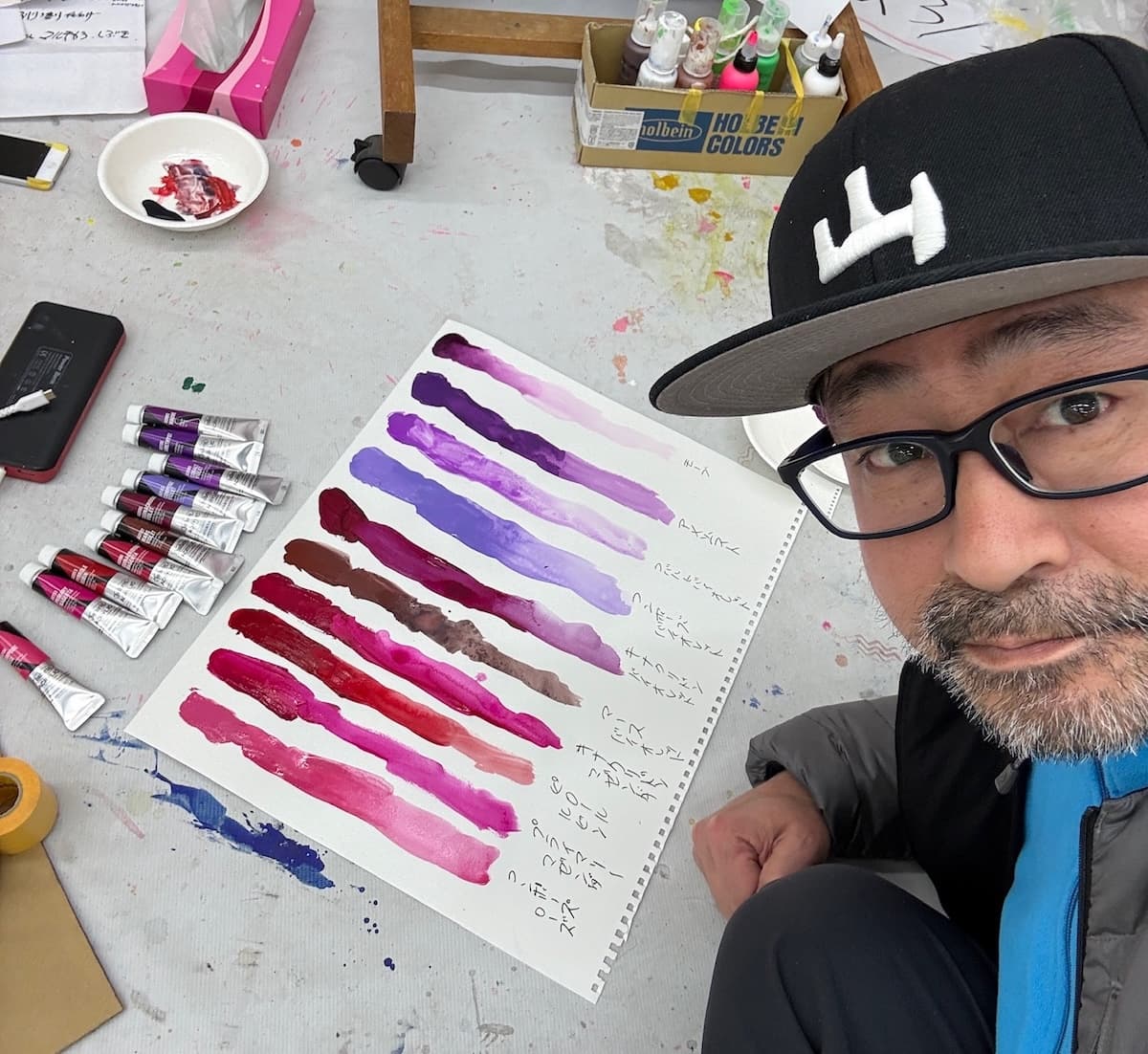 Photos of Mr.’s studio.