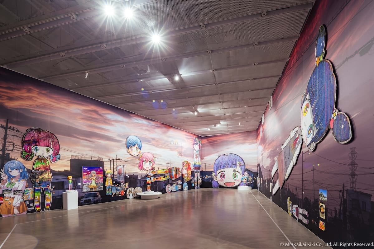 Exhbition photo of “Mr. no kisō aijō / Mr. Strangelove or: How He Learned to Stop Conventional Art Style and Love to Draw the Girls”, Neiwei Arts Center (Taiwan), 2025 -2026 Photo by ©2025 Mr./Kaikai Kiki Co., Ltd. All Rights Reserved.