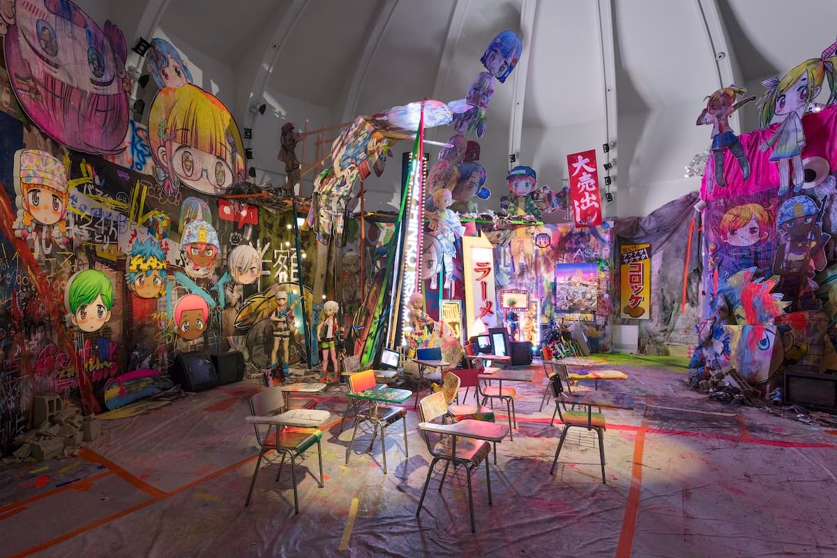 ギメ東洋美術館での個展風景(フランス、2019年) Photo by Claire Dorn ©2019 Mr./Kaikai Kiki Co., Ltd. All Rights Reserved.