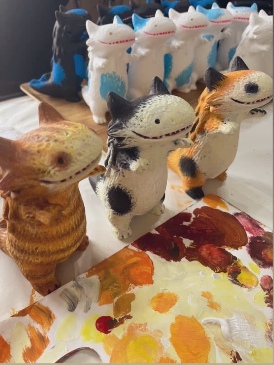 ナカザワショーコ出展作品制作風景 ©︎2025 Shoko Nakazawa
