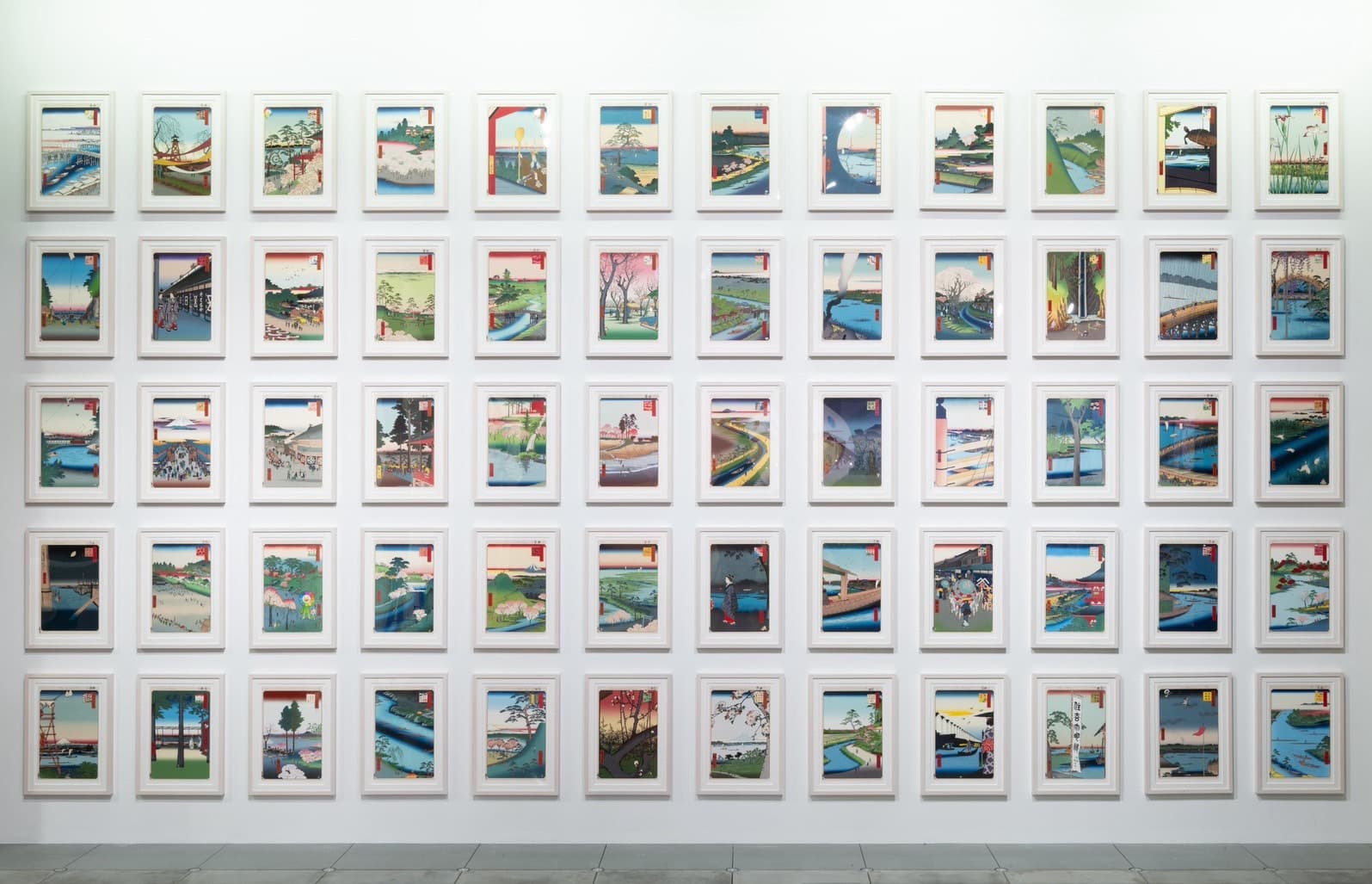 《名所江戸百景》オマージュ版画を初公開した「マガジンハウス博」 2025年10月展示風景( Photo: Ginza Sony Park)